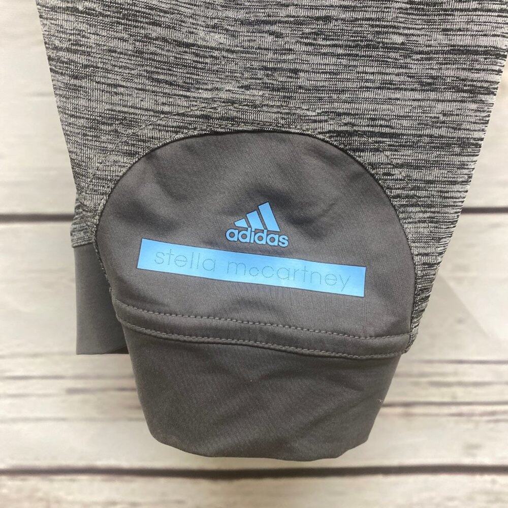 Adidas Stella McCartney Capri Pants Sport Large Workout Yoga Pant Grey Gray L - Picture 11 of 11